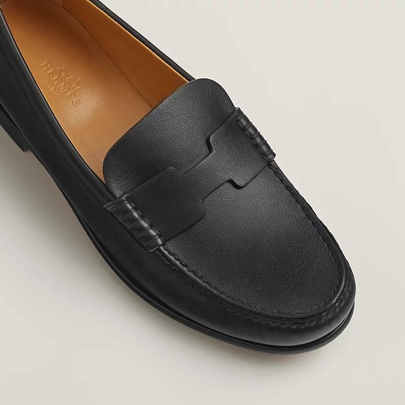 Giày Hermes Kennedy Loafer Nữ Đen